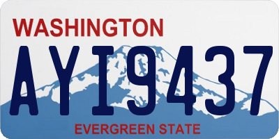 WA license plate AYI9437