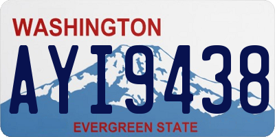 WA license plate AYI9438