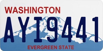 WA license plate AYI9441