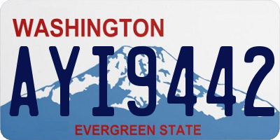 WA license plate AYI9442
