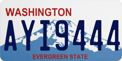 WA license plate AYI9444