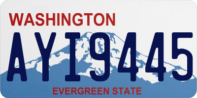 WA license plate AYI9445