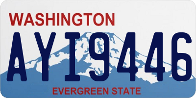 WA license plate AYI9446
