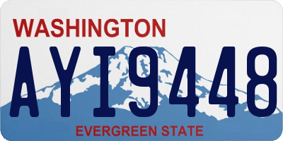 WA license plate AYI9448