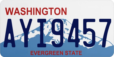 WA license plate AYI9457
