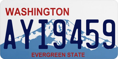 WA license plate AYI9459