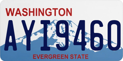 WA license plate AYI9460