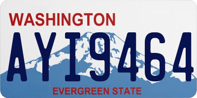 WA license plate AYI9464