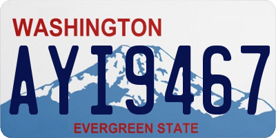 WA license plate AYI9467