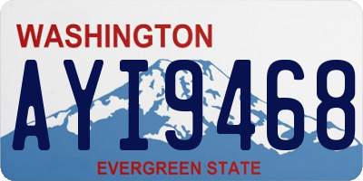WA license plate AYI9468