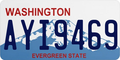 WA license plate AYI9469