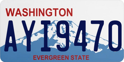 WA license plate AYI9470