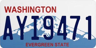 WA license plate AYI9471