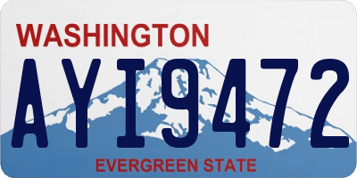WA license plate AYI9472