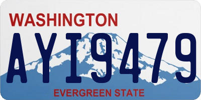 WA license plate AYI9479
