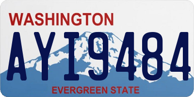 WA license plate AYI9484