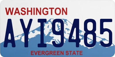WA license plate AYI9485