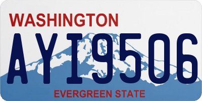 WA license plate AYI9506