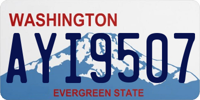 WA license plate AYI9507