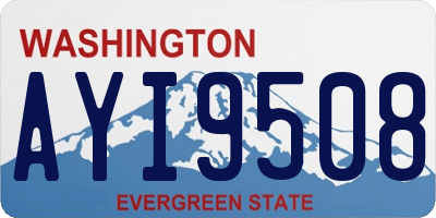 WA license plate AYI9508