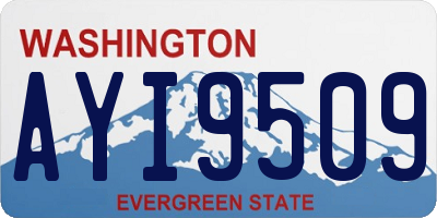 WA license plate AYI9509