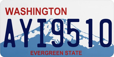WA license plate AYI9510