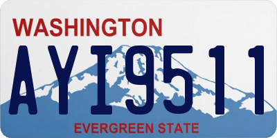 WA license plate AYI9511