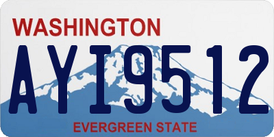 WA license plate AYI9512