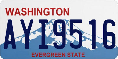 WA license plate AYI9516