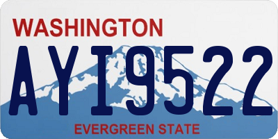 WA license plate AYI9522