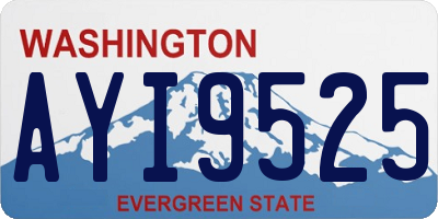 WA license plate AYI9525