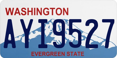 WA license plate AYI9527