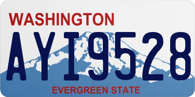 WA license plate AYI9528