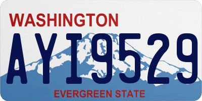 WA license plate AYI9529