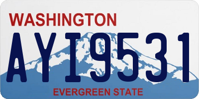 WA license plate AYI9531
