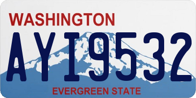 WA license plate AYI9532