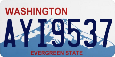 WA license plate AYI9537