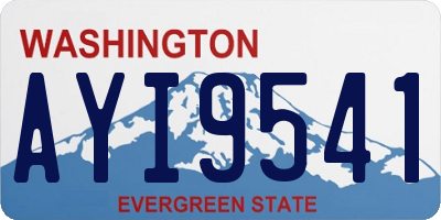 WA license plate AYI9541