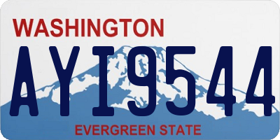 WA license plate AYI9544