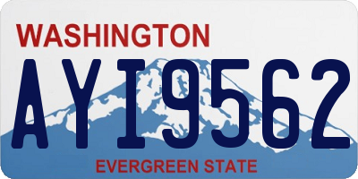 WA license plate AYI9562