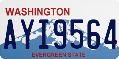 WA license plate AYI9564