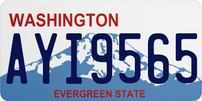 WA license plate AYI9565