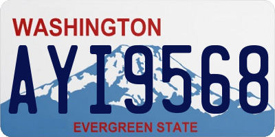 WA license plate AYI9568
