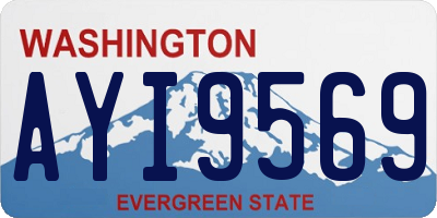 WA license plate AYI9569