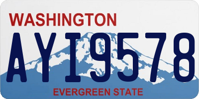 WA license plate AYI9578