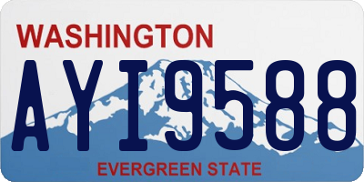 WA license plate AYI9588