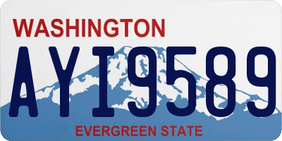WA license plate AYI9589