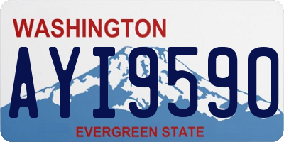 WA license plate AYI9590