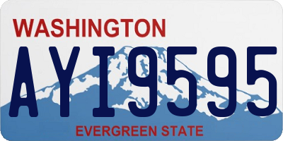 WA license plate AYI9595