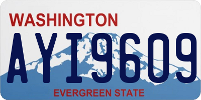 WA license plate AYI9609